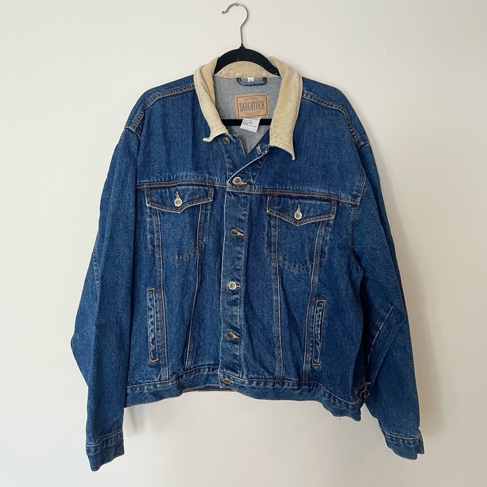 Saugatuck Dry Goods Button Down Denim Jacket- Size Women’s XL